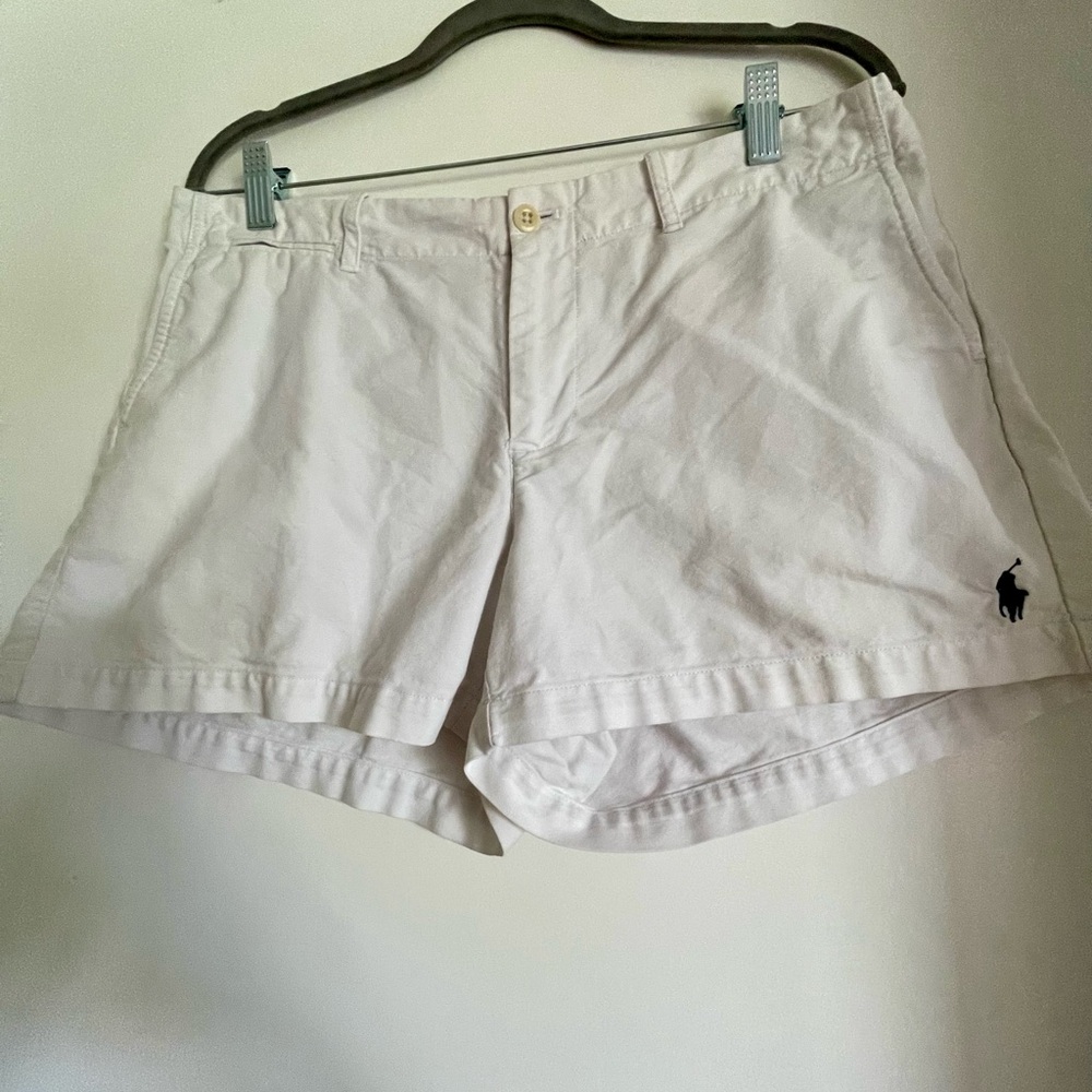 Ralph Lauren White 100% Cotton w/Pockets Shorts🏅